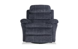 Bob-O-Pedic® Charcoal Swivel Manual Gliding Recliner