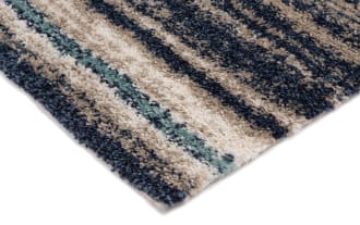 Waves 5' x 7' Blue Abstract Rug