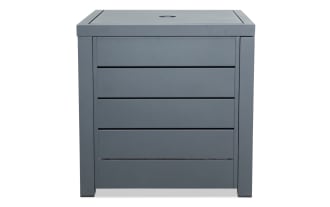 Glam Black Aluminum Outdoor Ice Box