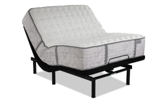 Power Bob Elite Base with Distinction Hybrid 15'' Queen Firm Mattress