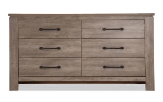 Savannah Brown 6 Drawer Dresser