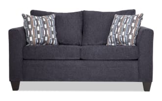 Stevie Charcoal 65'' Loveseat