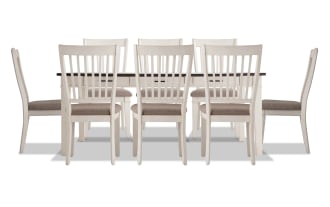 Montana 9 Piece Upholstered Dining Set