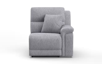 Renegade Gray Right Arm Facing Power Recliner with USB Port