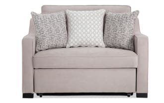 Bob-O-Pedic® Taupe 51'' Twin Pop-Up Sleeper Chair