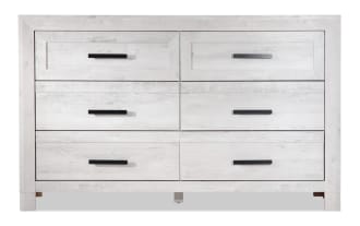 Calvin White 6 Drawer Dresser