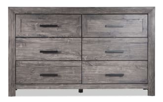 Calvin Gray 6 Drawer Dresser
