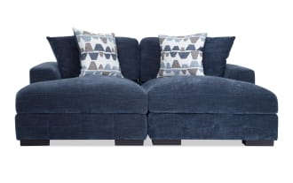 Playground Navy 86'' Dual Storage Chaise Sectional