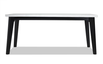 Elm Espresso & Marble Dining Table