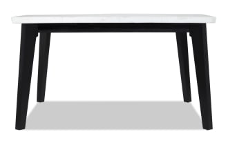 Elm Espresso & Marble Square Dining Table