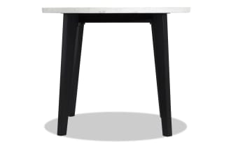 Elm Espresso & Marble Round Counter Height Dining Table
