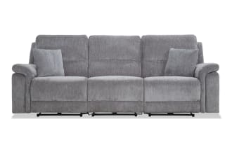 Renegade Gray 103'' Power Reclining Sofa with Armless Chair & USB Port