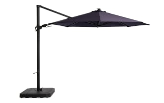 Dream 10' Navy  Aluminum LED Outdoor Cantilever Umbrella
