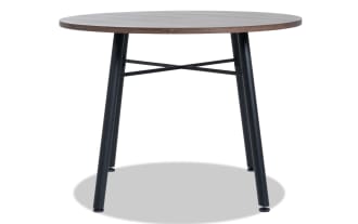 Loft Brown & Black Round Dining Table