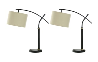 Hunter Blackened Bronze & Gold Table Lamp (Set of 2)