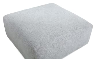 Mason White Cocktail Ottoman