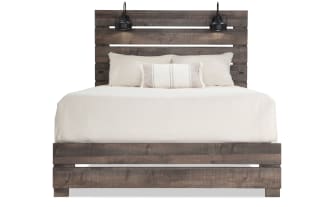 Foundry Queen Brown Storage Platform Bed