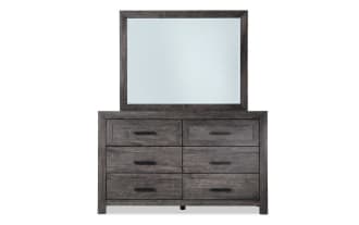 Calvin 4 Piece Twin Gray Panel Bedroom Set