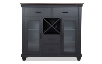 Montana Black & Brown 4 Drawer Server