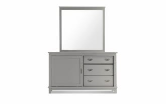 Chadwick Gray 3 Drawer Dresser & Mirror