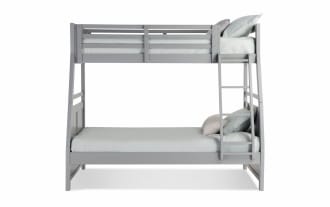 Chadwick Twin/Full Gray Bunk Bed
