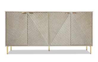 Brigitte Champagne Accent Cabinet