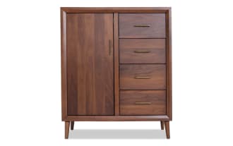 Bettie Walnut 4 Drawer Wardrobe