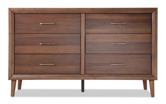 Bettie Brown 6 Drawer Dresser