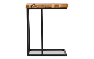 Sedona 10.8'' Black & Brown Side Table
