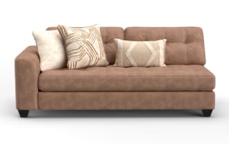 Sierra Cognac Left Arm Facing Sleeper Sofa Frame