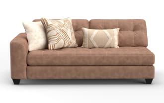 Sierra Cognac Left Arm Facing Sofa