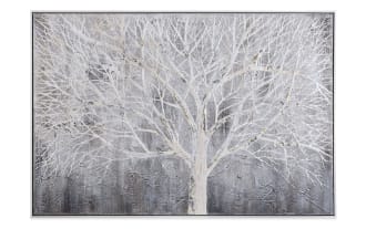 White Tree Framed Art