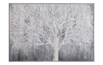 White Tree Framed Art