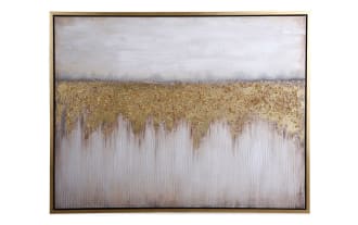 Gold Abstract Framed Art