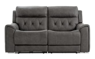 Canyon Gray 70'' Power Reclining Loveseat with Power Headrest