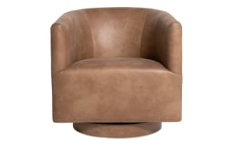 Blair Cognac Swivel Accent Chair