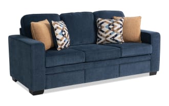Homeworks Navy 83'' Sofa with USB & USB-C Ports