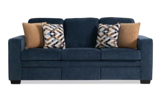 Homeworks Navy 83'' Sofa with USB & USB-C Ports
