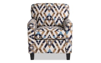 Homeworks Beige/Multi Accent Chair