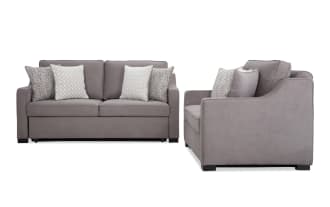 Bob-O-Pedic® Gray 73'' Pop-Up Sleeper Sofa & Chair