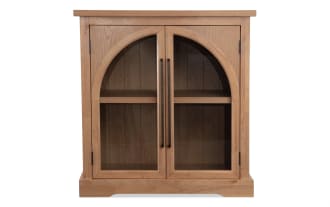Natural 2 Door Arch Cabinet