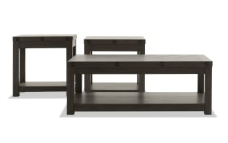 Sonoma Espresso Lift-Top Storage Coffee & 2 Chairside Table Set