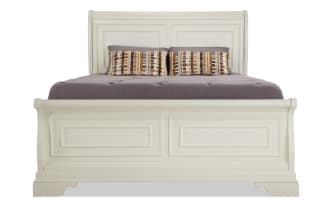 Louie Louie White King Sleigh Bed