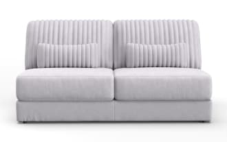 Sofia Gray Armless Loveseat