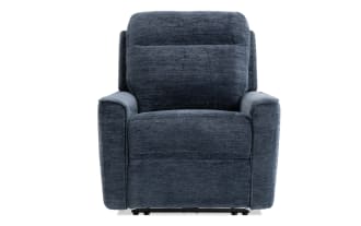 Bolt Navy Power Recliner with Power Headrest