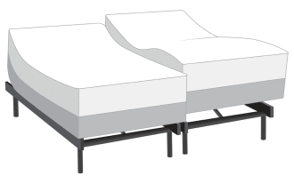 Power Bob Elite Base with Charm 8.5'' Split King Plush Mattress