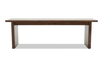 Mango Brown Solid Wood Dining Bench