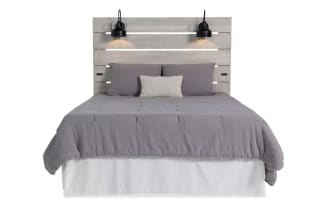 Foundry Queen White Panel Headboard