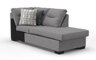 Dylan Slate Right Arm Facing Chaise