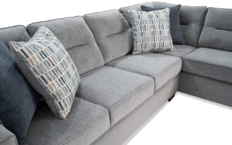 Dylan Slate 112'' 2 Piece Right Arm Facing Chaise Sectional